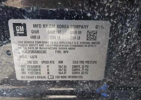 2016 Buick Encore z USA, uszkodzony, nr VIN KL4CJESB5GB655382